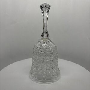 Vintage 1940s Federal Glass Co Bell 7" EAPG Windsor‎ Botton Cane Pattern Clear